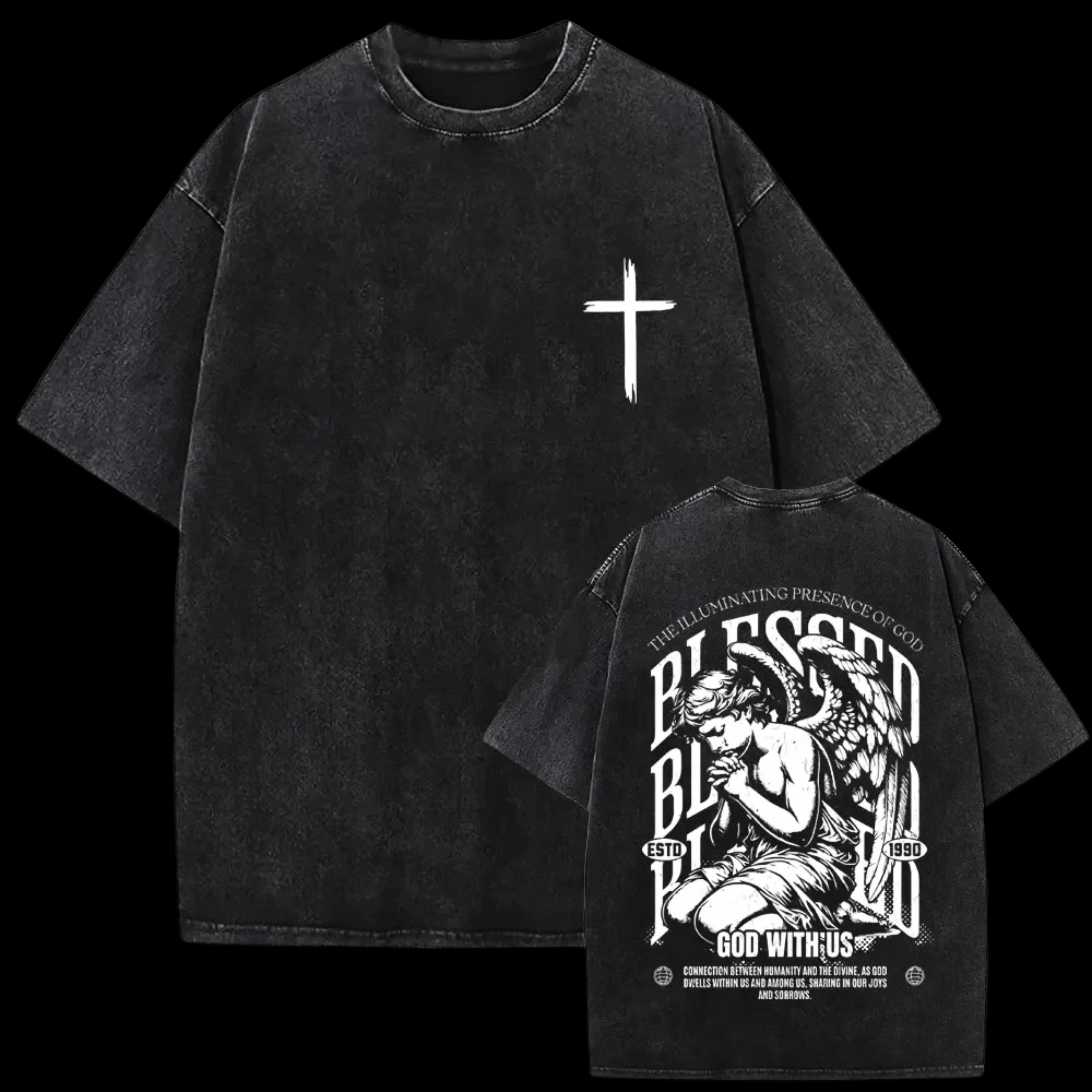 Crucified Mercy Box Tee- Premium Comfort